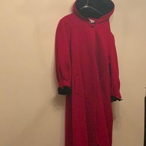 Vintage Jacobsons hooded wool coat